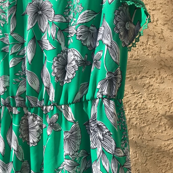 Floral Green Dress - Picture 4 of 7